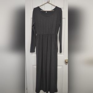 Women's Long Gray Dress